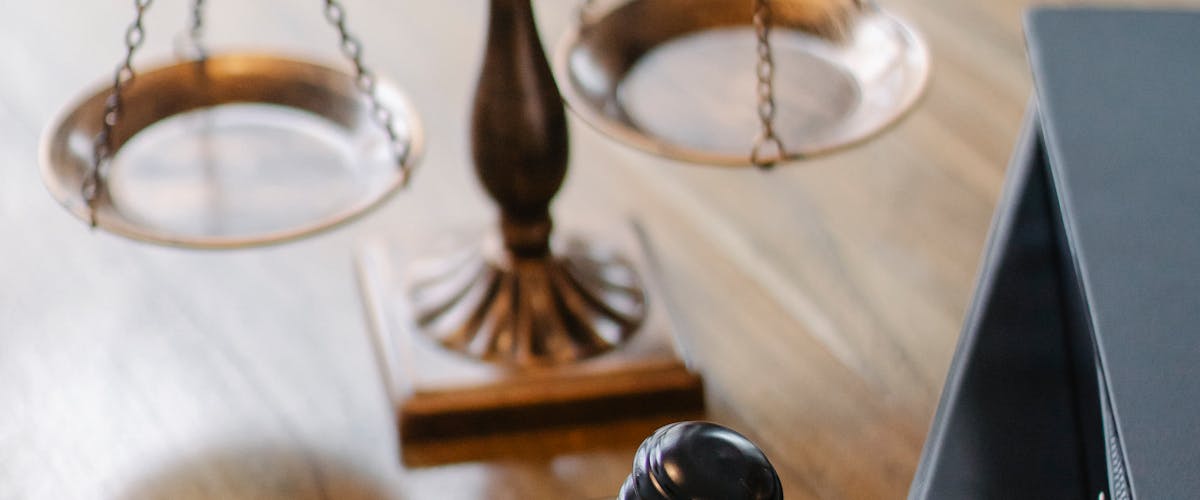 Scales of justice representing civil litigation